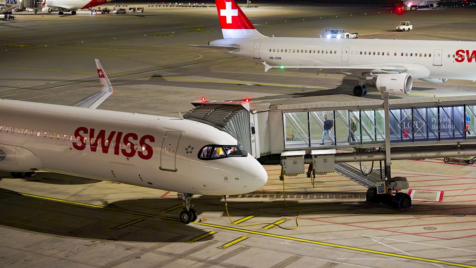 Laut dem aktuellen «Flightright-Index» liegt die Swiss auf Rang 9 der 20 schlechtesten Fluggesellschaften. (Bild Michael Derrer Fuchs/Shutterstock)