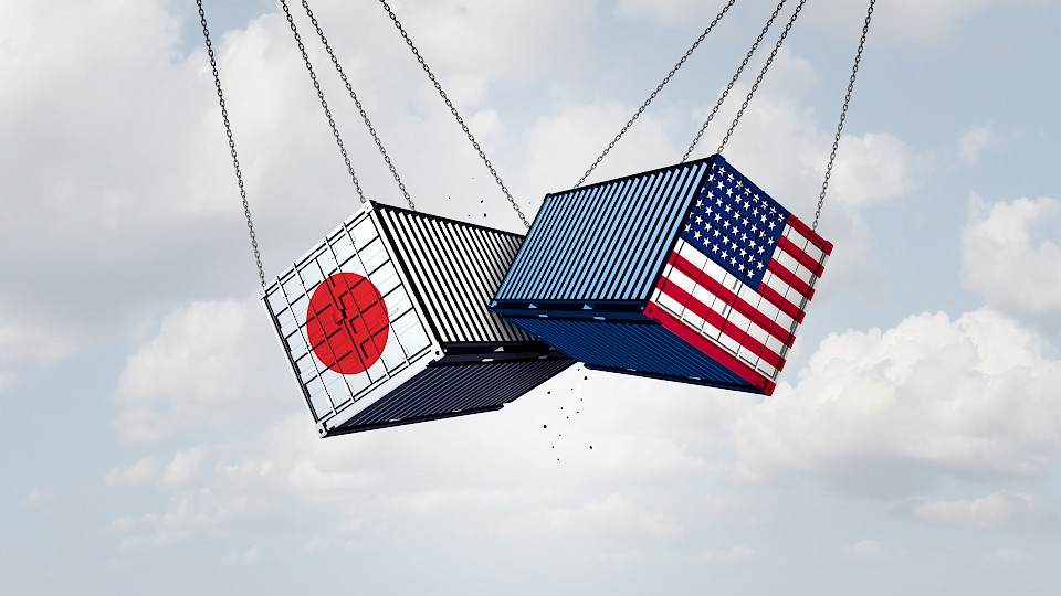 Die USA und Japan haben sich auf gegenseitige Zölle von 15 Prozent verständigt. (Bild: Shutterstock.com/Lightspring)