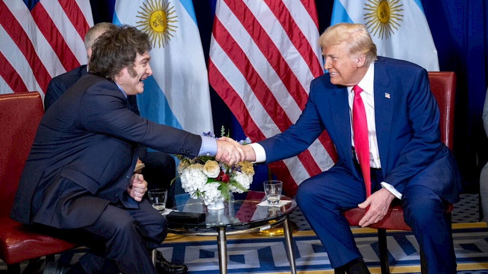 Argentiniens Präsident Javier Milei dankte den USA und Präsident Donald Trump für die Unterstützung. (Bild US Botschaft)