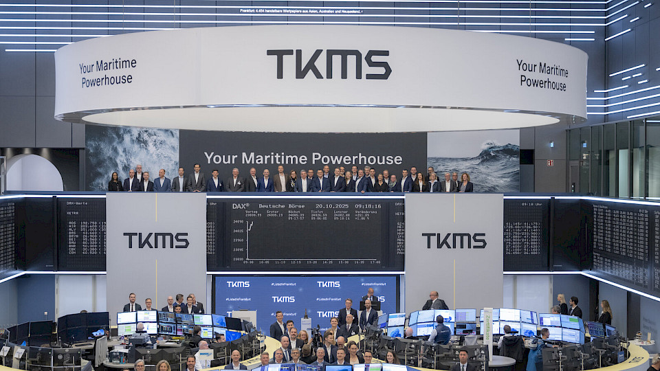 Die TKMS-Papiere stiegen zum Start an der Frankfurter Börse von 60 auf über 100 Euro. (Bild pd)