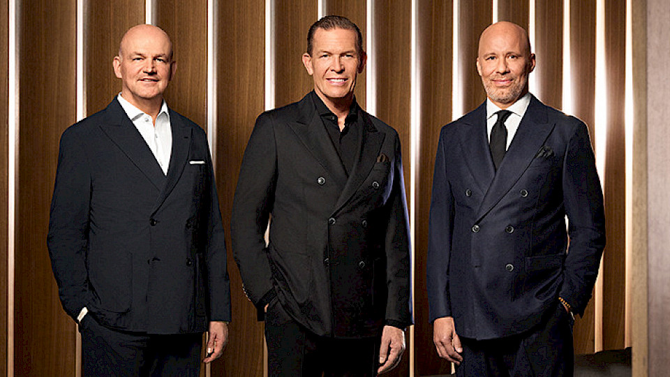 Das Führungstrio um CEO-Daniel Grieder (Mitte) ist stark unter Druck. (Bild pd)