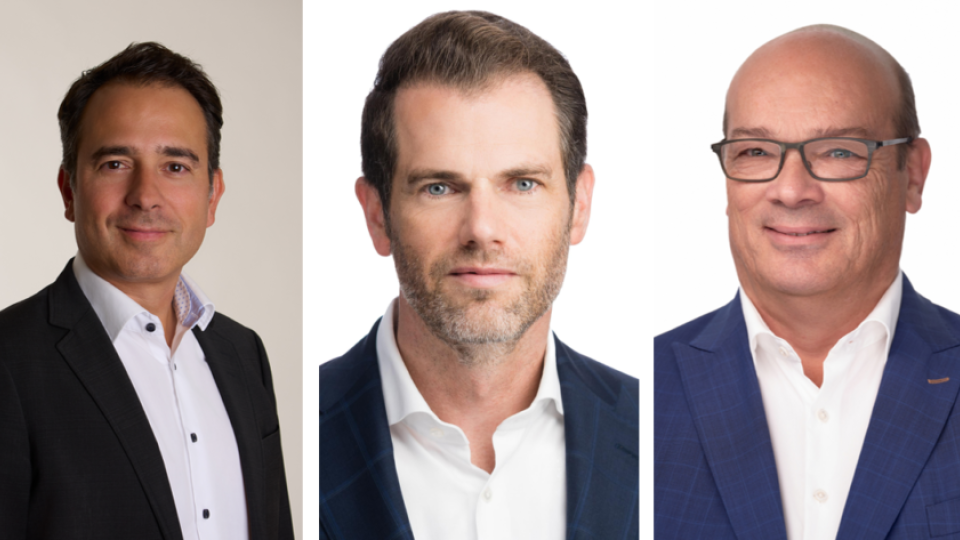 Das Führungsteam von SwissComply: Von links Jürg Locher, Stefan Baumann und Marco Chinni. (Bild pd)