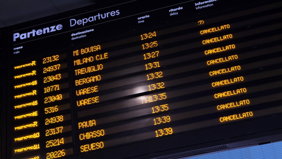 Am 12. Dezember dürften in Italien die meisten Züge erneut ausfallen. (Bild Shutterstock)