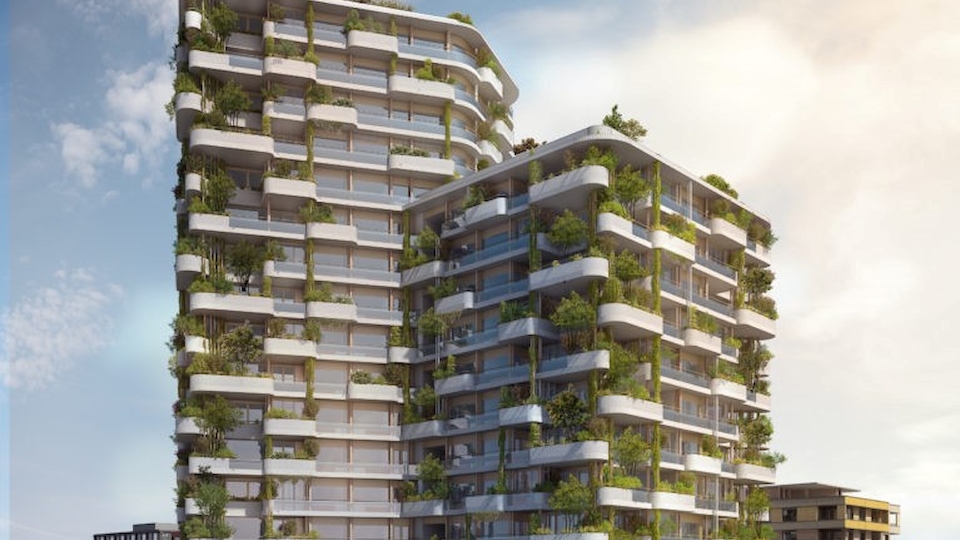 Zug Estates legt zu und hat viel vor. Ein Beispiel: Hochhaus Aglaya in der Suurstoffi (Bild: Zug Estates AG)