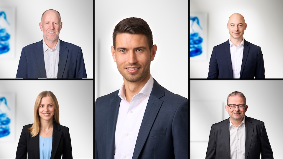 Verantworten das Portfolio Management Tareno: Stefan Schütz, Katja Von Krannichfeldt , Simon Lutz, Frank Pfeiffer , Andreas Borer (Bild: Tareno)