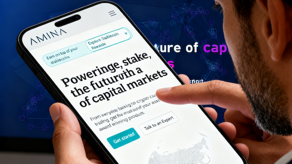 Amina dringt in Europas ersten regulierten Blockchain-Handelsplatz vor