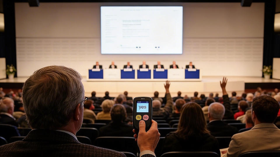 Abstimmungen an der Generalversammlungen: Künftig soll jeder institutionelle Kunde mitreden können (Bild/Montage: IT)