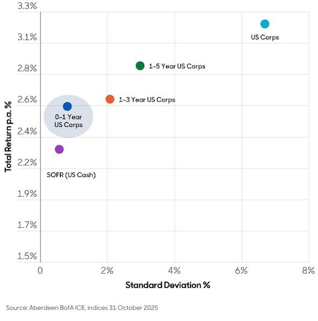 10-Jahres-Rendite/Volatilität 
(Grafik: Aberdeen)