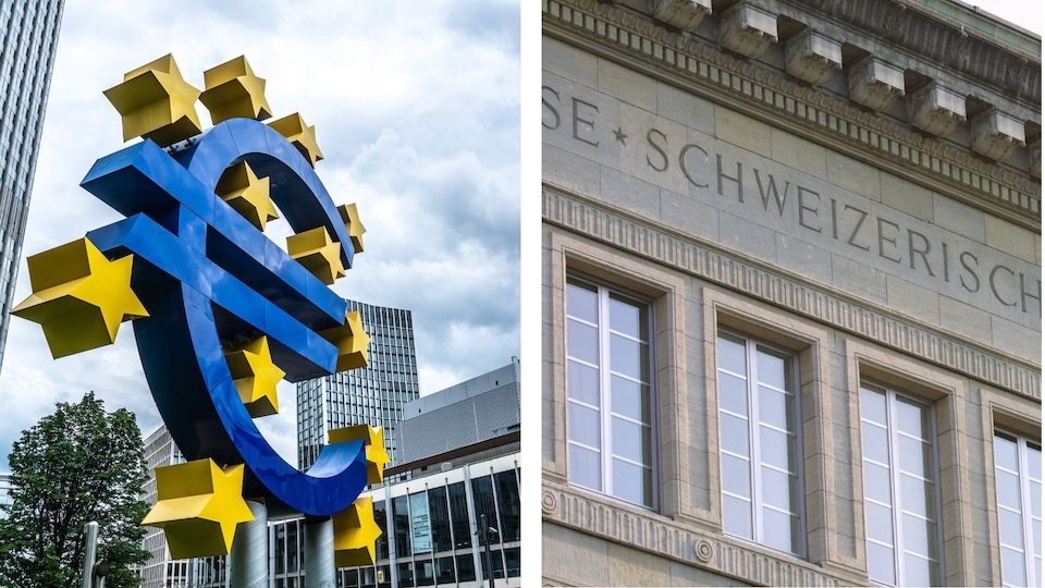 Der jüngste EZB-Entscheid verstärkt den Druck auf die SNB (Bild: Shutterstock / SNB)