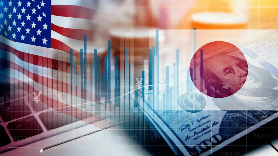 In Japan und den USA wächst die Sorge um die Überschuldung: Entsprechend nervös reagieren die Anleihen-Märkte (Bild, KI-Collage: Adobe Stock)