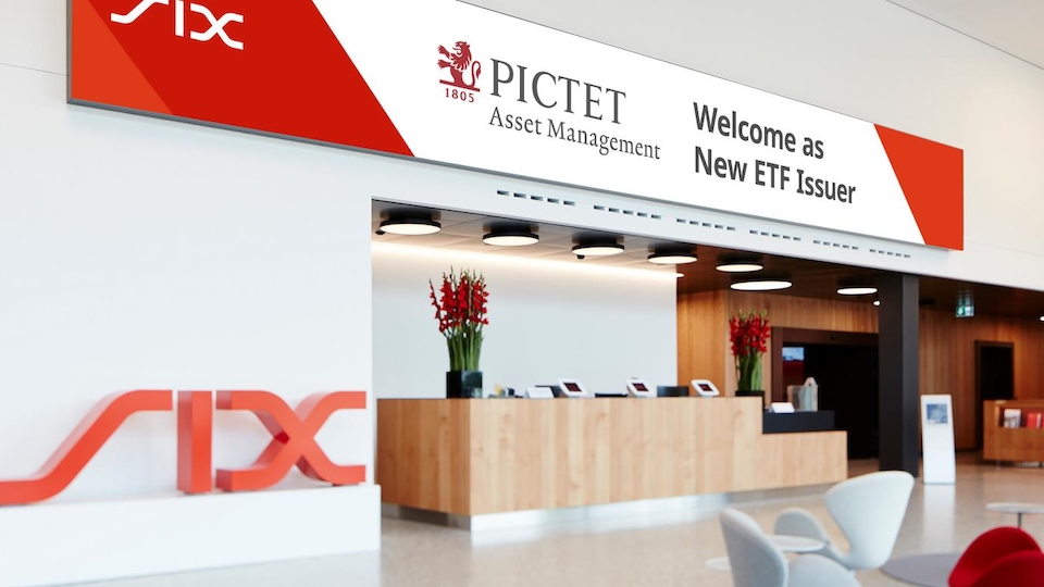 Pictet wird als 38. ETF-Emittenten an der SIX willkommen geheissen (Bild: SIX)