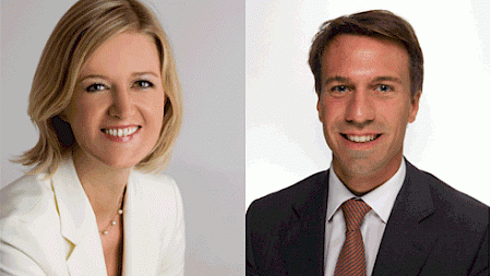 Katja Wiechers und Alexander Bischoff, neue Sales Manager im Vertriebsteam von Carmignac Gestion in der Schweiz. 